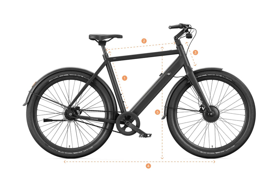 Lekker Amsterdam Urban 8sp sizing diagram