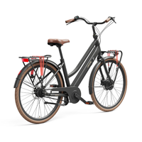 Lekker Jordaan Urban 8sp Black rear profile