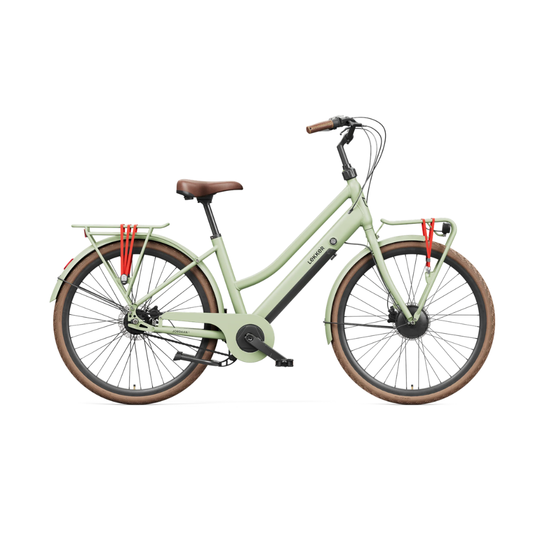 Lekker Jordaan Urban 8sp Olive Green Side Profile