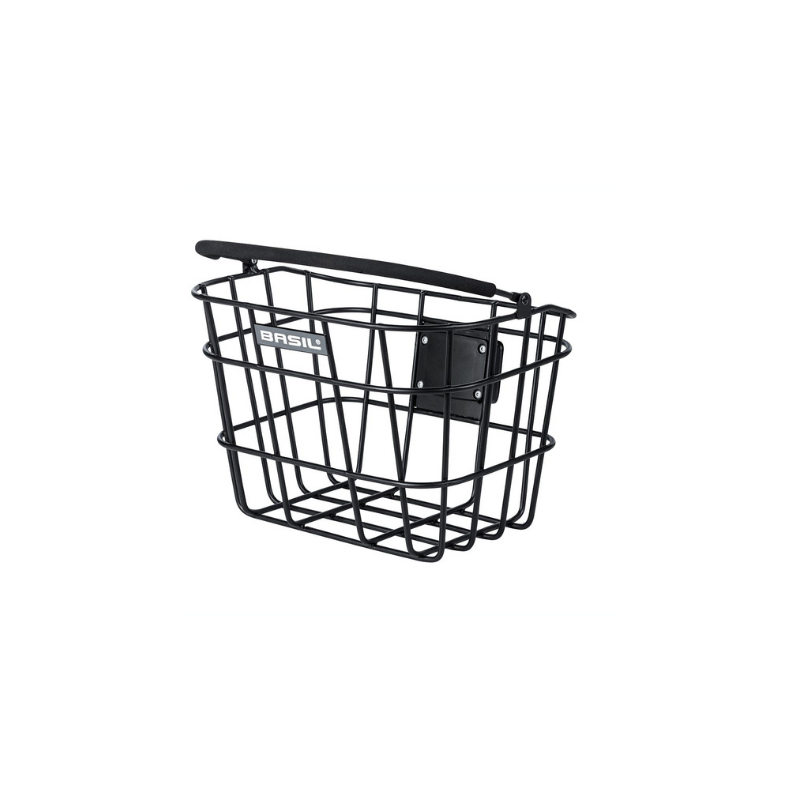 Basil Bremen Front Basket Aluminium Matt Black