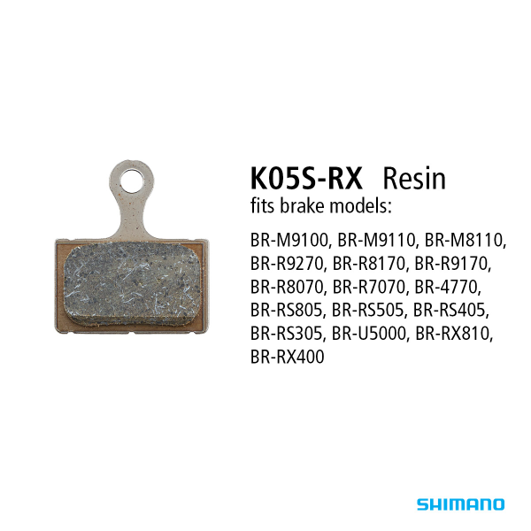 Shimano BR-R9270 Resin Brake Pads K05S (Flat Mount and Road Bikes)